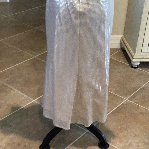 Shoshanna midnight Tessa dress, metallic, assymetric hem, size 6, NWT - Picture 12 of 14